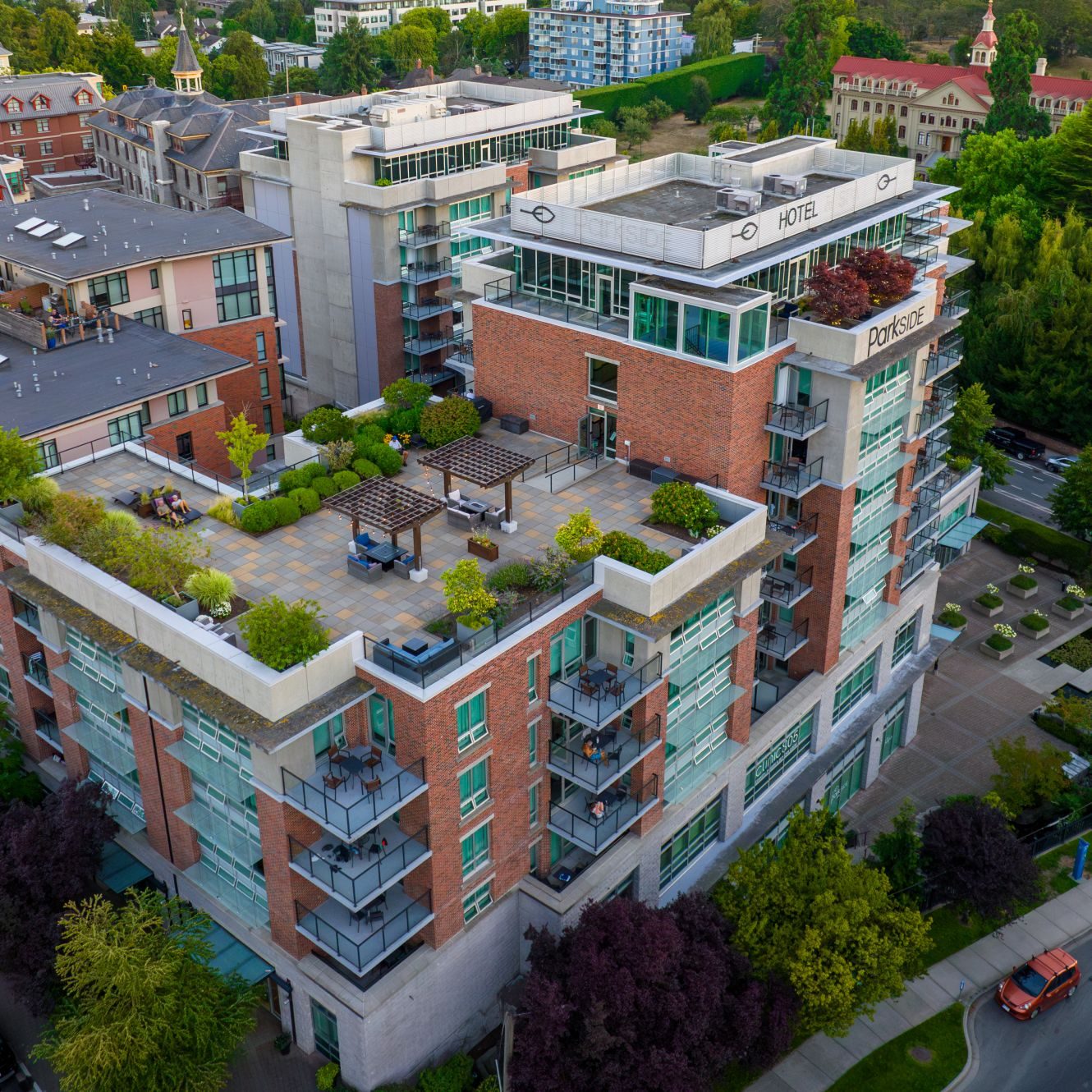 Aerial view of The Parkside Hotel & Spa